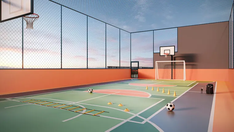 Quadra poliesportiva · Torre B